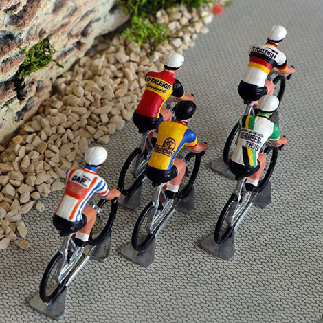 Miniatuur wielrenners